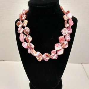 Glass bead necklace